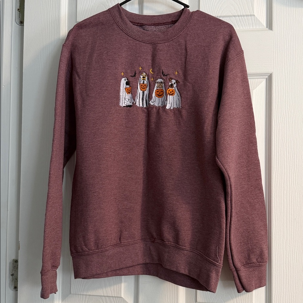 Halloween Ghost Dog Crewneck - Picture 2 of 4